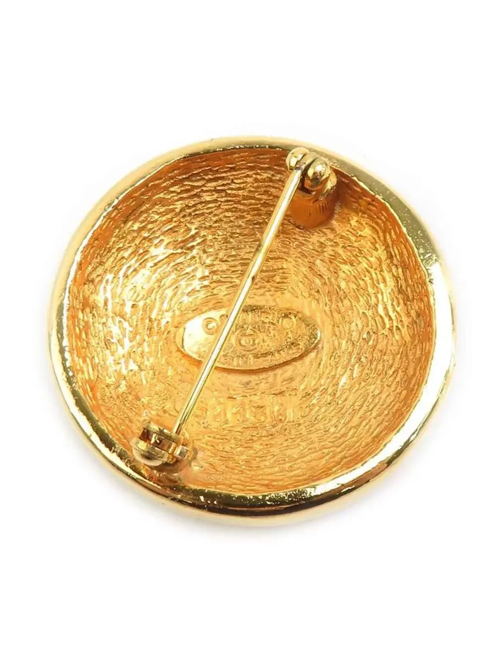 Auth Chanel Cc Logo Brooch Gold Metal - #294132C26B